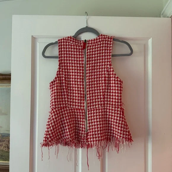 Maeve by Anthropologie Houndstooth Top - Picture 2 of 3